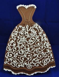 Chocolate Gown Wedding Favors
