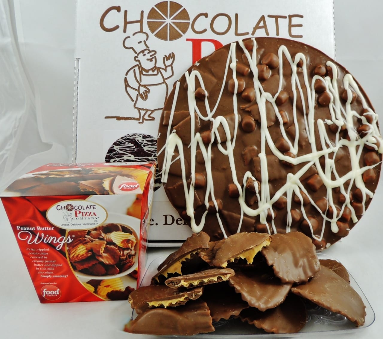 Combo Campfire Smore Chocolate Pizza and Peanut Butter Wings