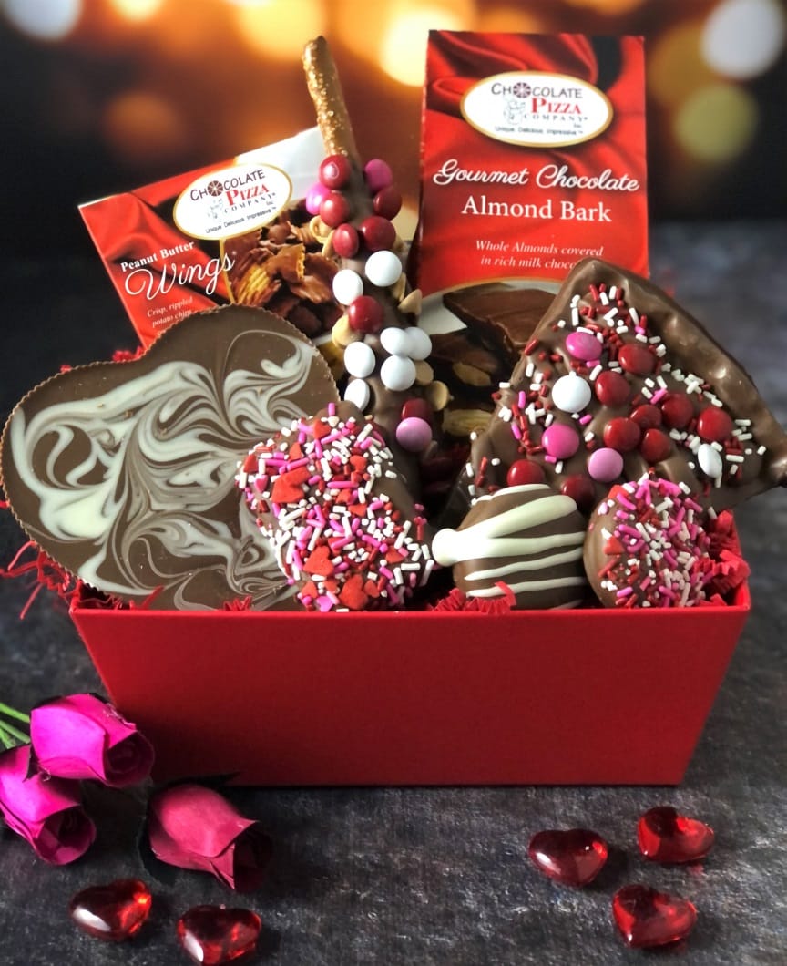 Valentine's Surprise Gift Basket - Chocolate Basket