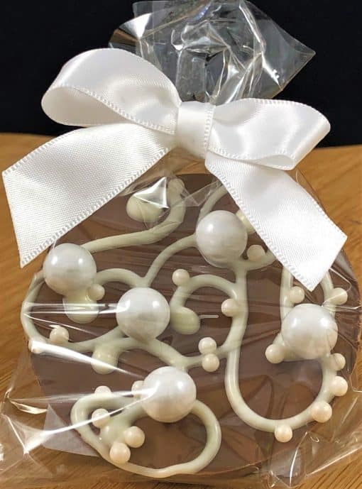 favors mini chocolate pizza lace and pearls