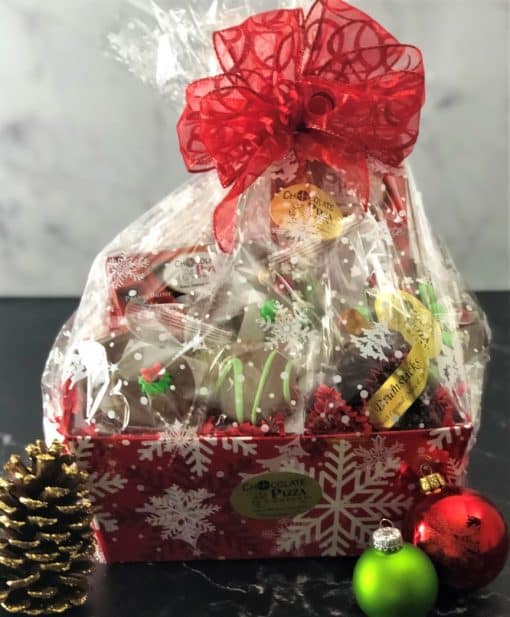 holiday snowflake gift basket