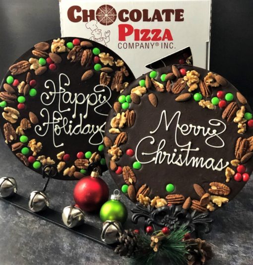 Holly berry design Christmas chocolate