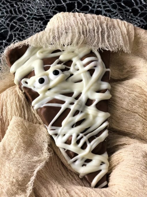 mummy chocolate pizza slice