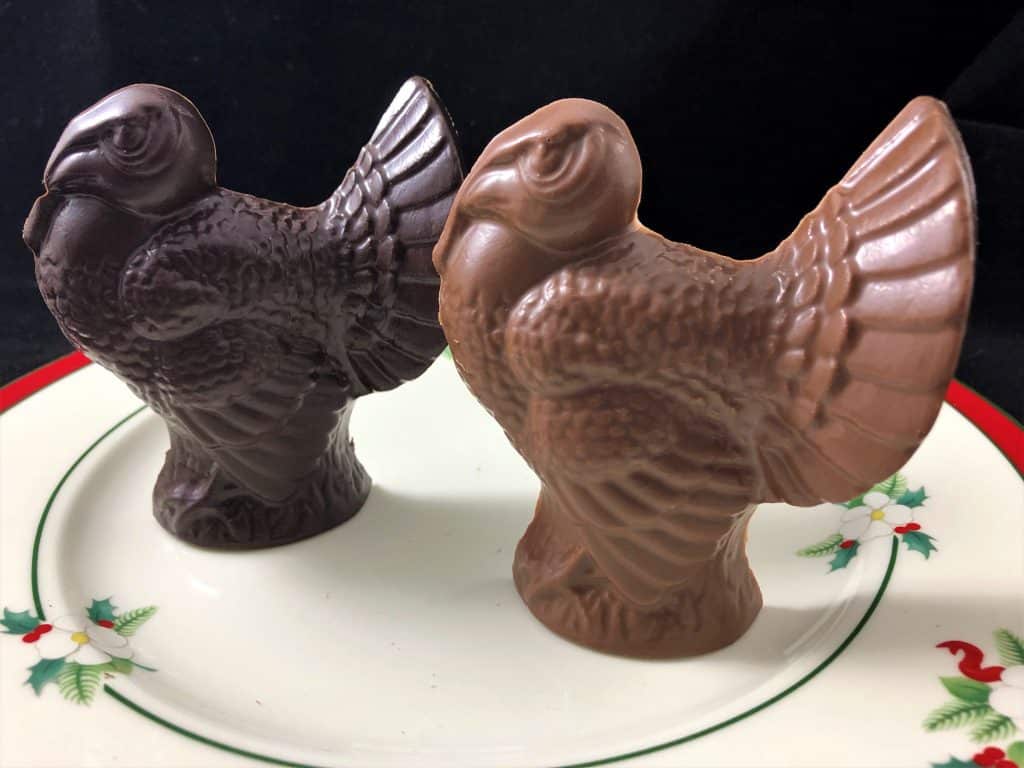 Chocolate Turkey Dinner Favor gourmet chocolate for your holiday table