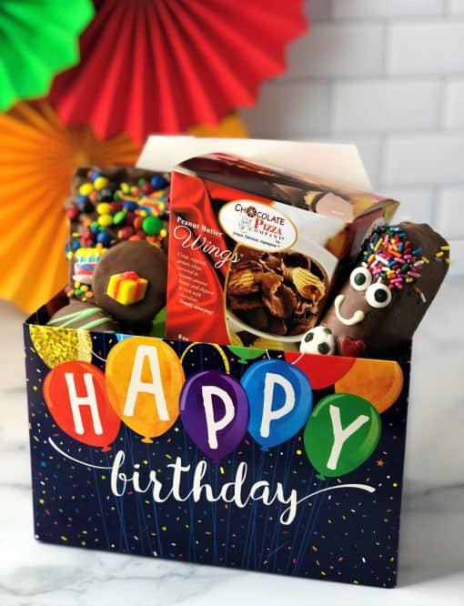 birthday chocolate tote box