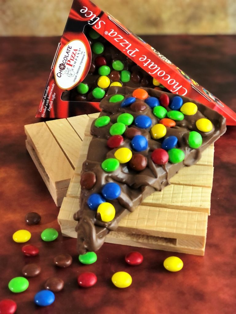 Chocolate Pizza Slice with Candy Toppings 6 Oz.