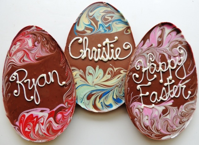 Easter Eggs Personalized 640x468 Chocolate Pizza