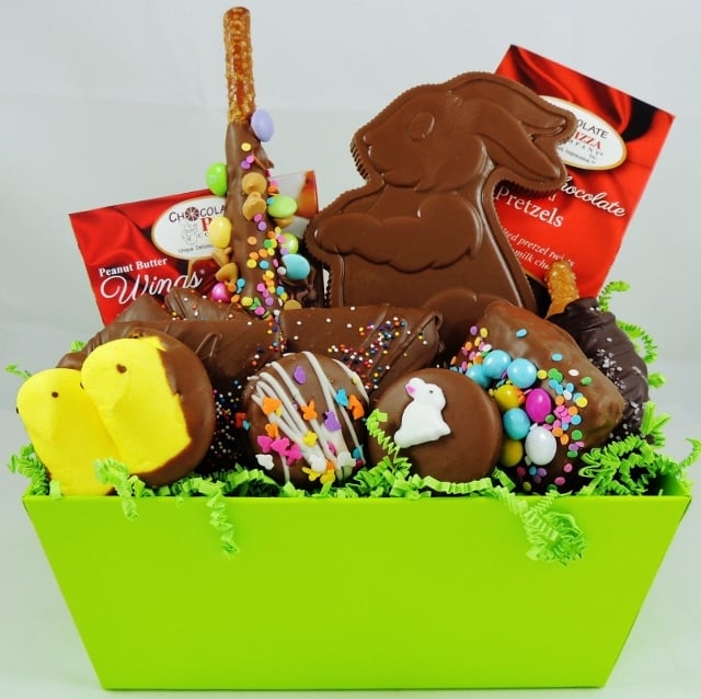 Hoppy Easter Basket Gourmet Chocolate For A Special Bunny Hoppy Easter Basket Gourmet Chocolate
