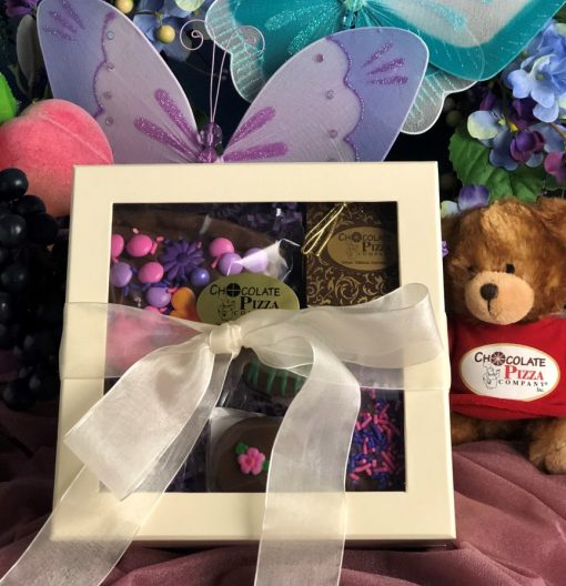 mothers day gift box with chocolate treats