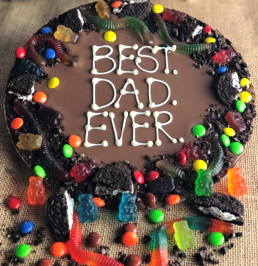 Www Xxxx Com 16 - Gifts for Dad | Best Dad Ever Chocolate Pizza with colorful candies