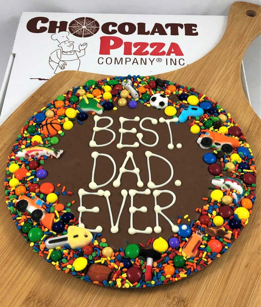 Gifts for Dad | Best Dad Ever Chocolate Pizza with ...