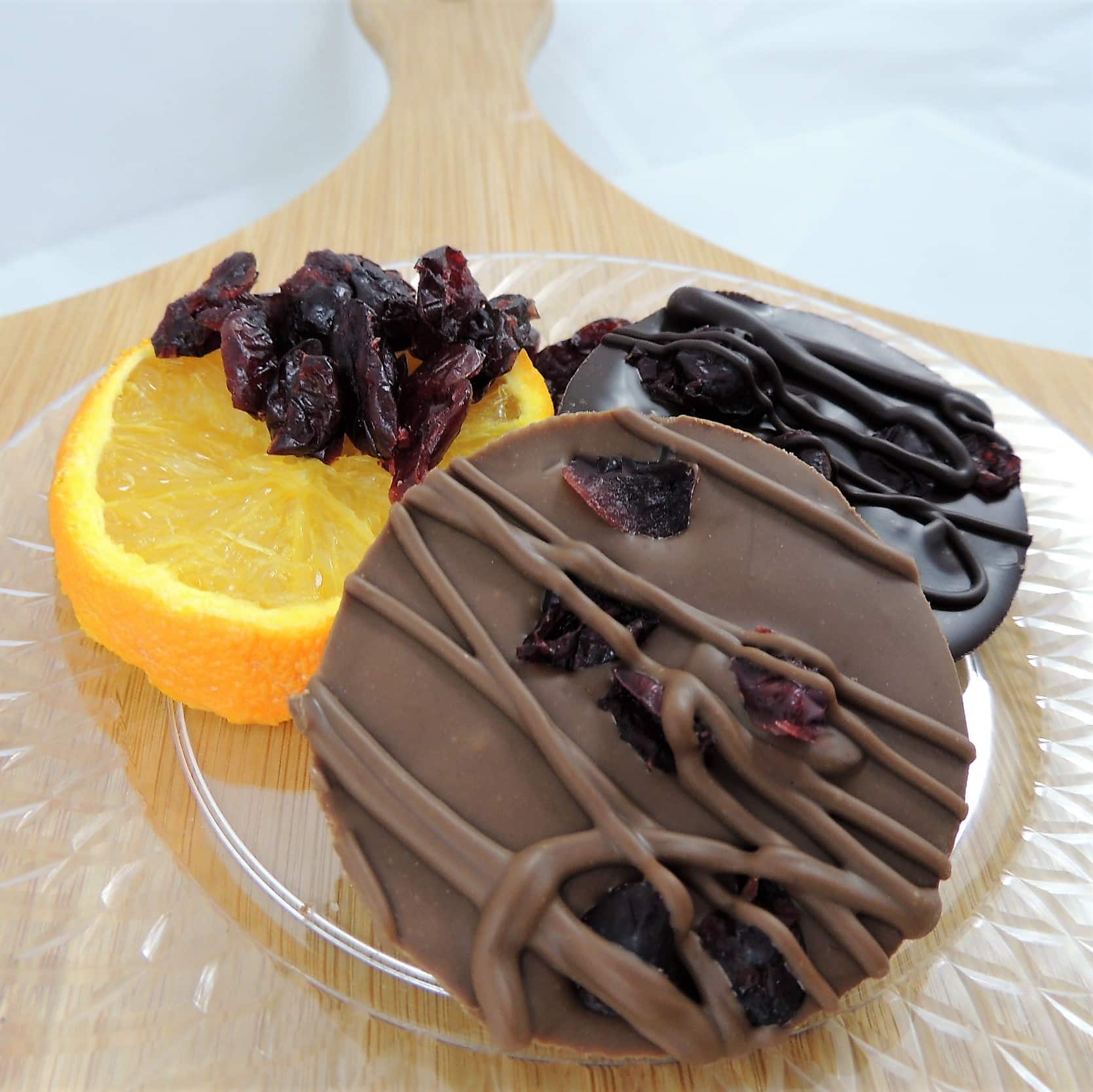 Cranberry Orange Mini Chocolate Pizza Milk Or Dark Chocolate Favor
