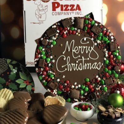 Merry Christmas Chocolate Pizza and Wings