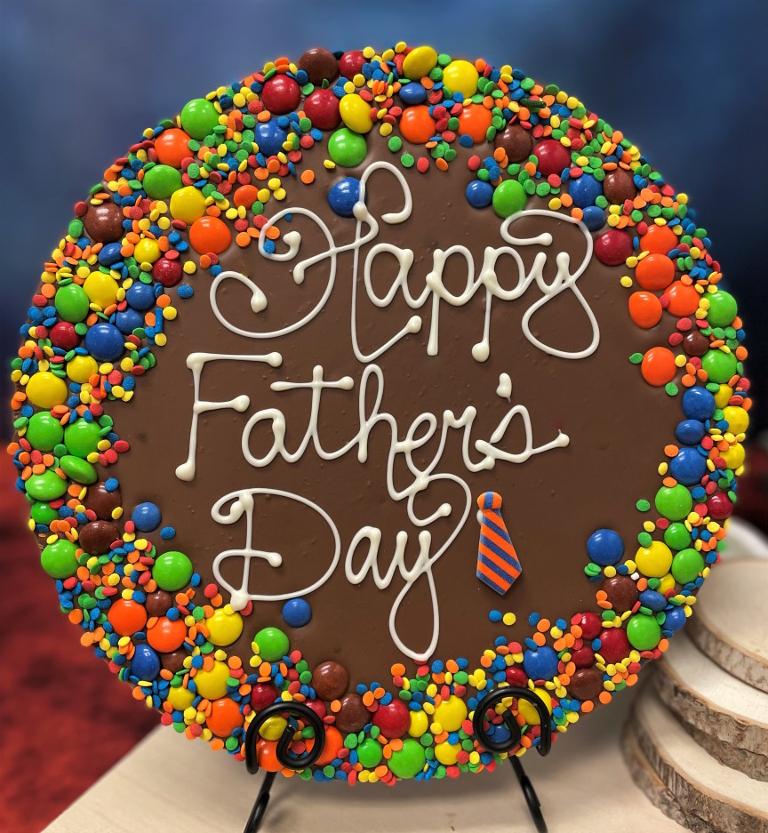 Happy Father's Day Chocolate Pizza - Gift Idea for Dad