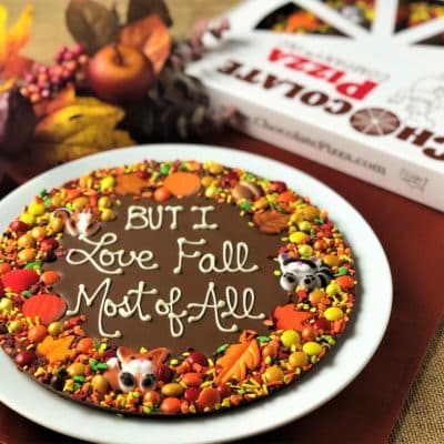 Autumn is a custom Chocolate Pizza