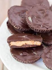 Chocolate and peanut butter cups