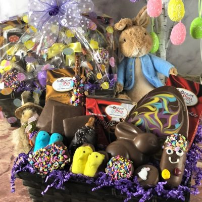 best Easter basket filled with chocolate treats