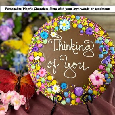 personalized chocolate pizza for mom