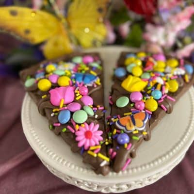 flowers for mom chocolate pizza slice
