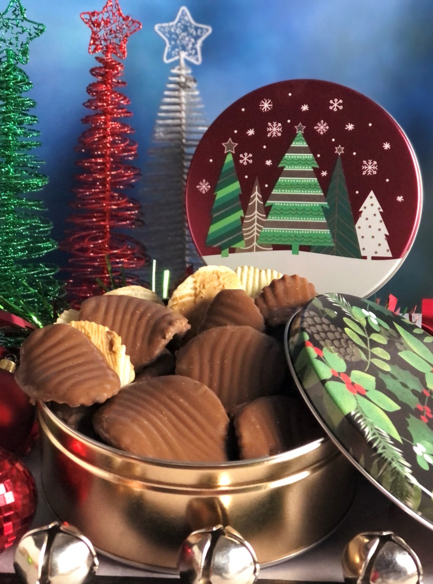Www Xxxx Com 16 - Peanut Butter & Chocolate Covered Potato Chips Holiday Gift Tin, 16 oz.