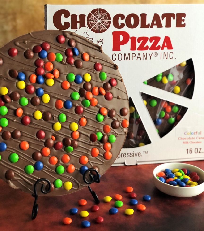 Colorful Candy Topped Chocolate Pizza | best gift idea