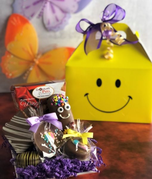 new baby gift bundle of joy tote box with chocolates