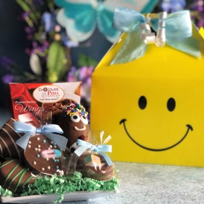 baby gift bundle of joy tote of chocolate treats