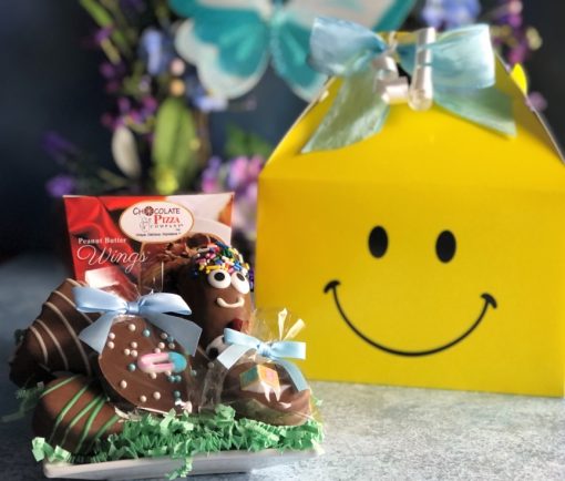 baby gift bundle of joy tote of chocolate treats
