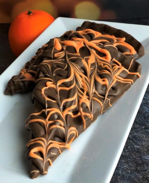 milk chocolate orange flavor Chocolate Pizza slice