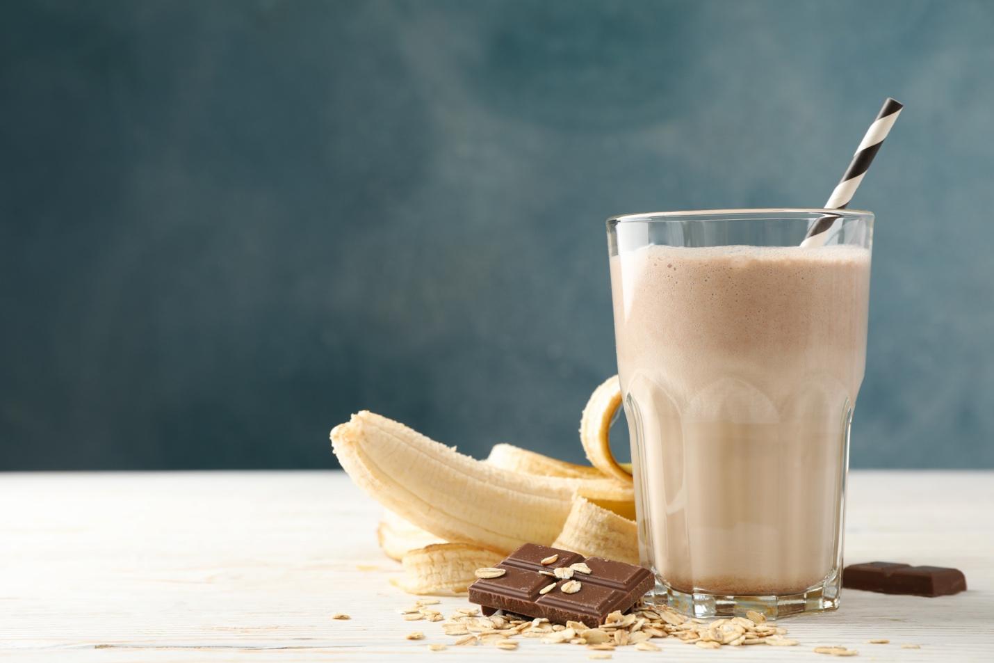 chocolate banana protein shake