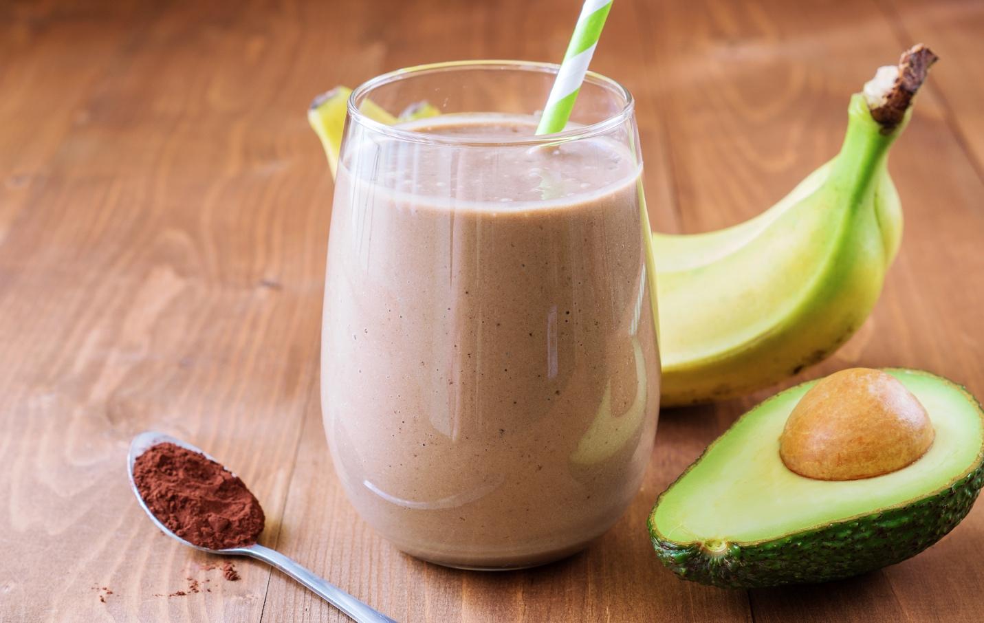 chocolate avocado smoothie