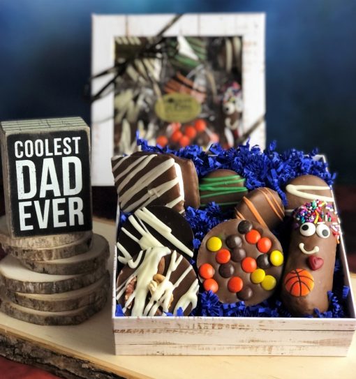 Fathers Day gift box with chocolate